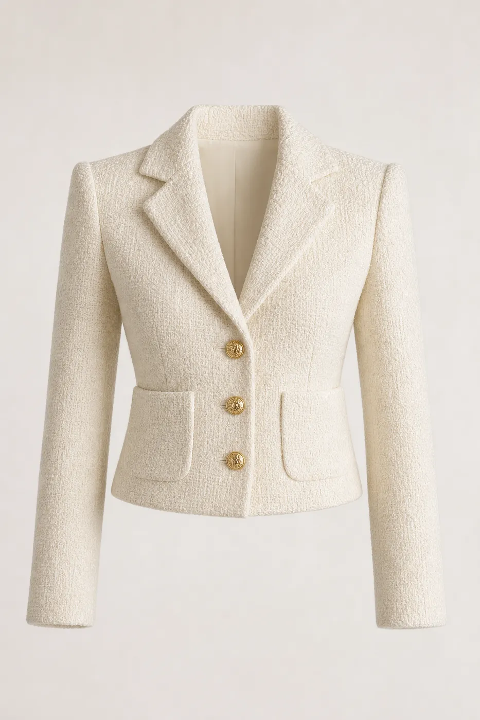 Iconic Structured Bouclé Wool Blazer
