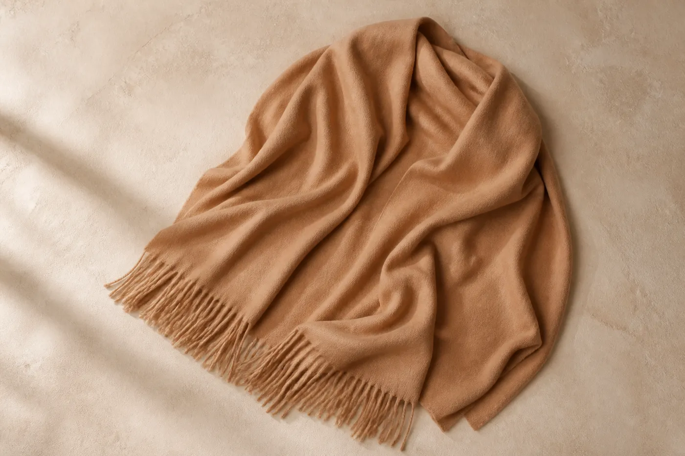 Oversized Fringed Stole No.01