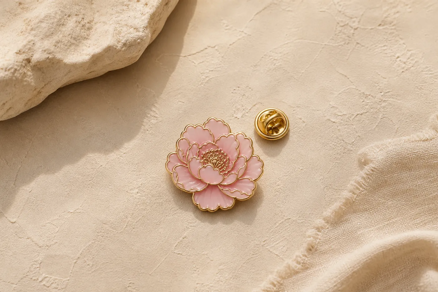 Enamel Flower Pin Signature