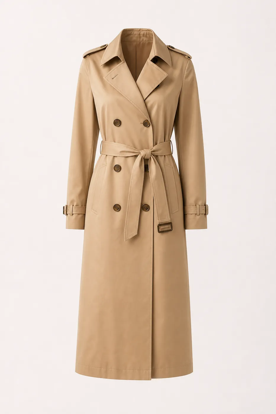 Iconic Long Coated Cotton Trench